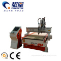 Wooden CNC Router Machine with three pneumatic spindles